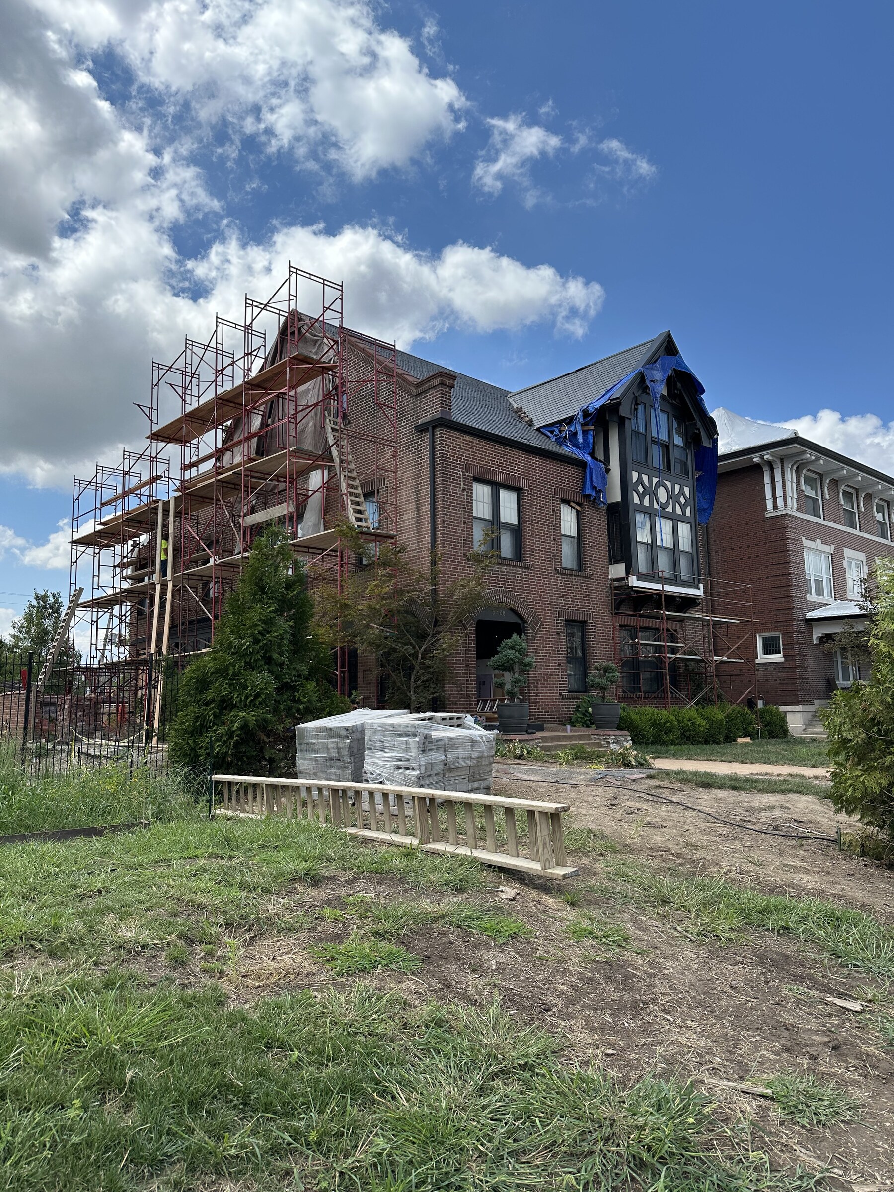 Historic brick masonry restoration